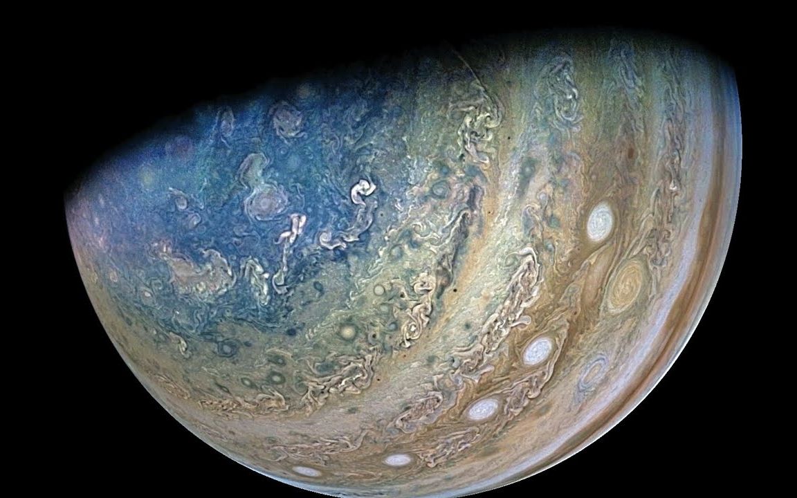 史诗!nasa"朱诺号"探测器近距离飞越木卫三和木星_哔哩哔哩_bilibili