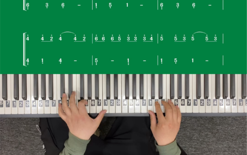 小跳蛙即兴伴奏流行钢琴快乐的一只小青蛙钢琴入门课程