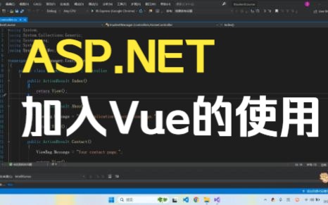 ASP.NET MVC的视图如何使用Vue开发的页面?哔哩哔哩bilibili