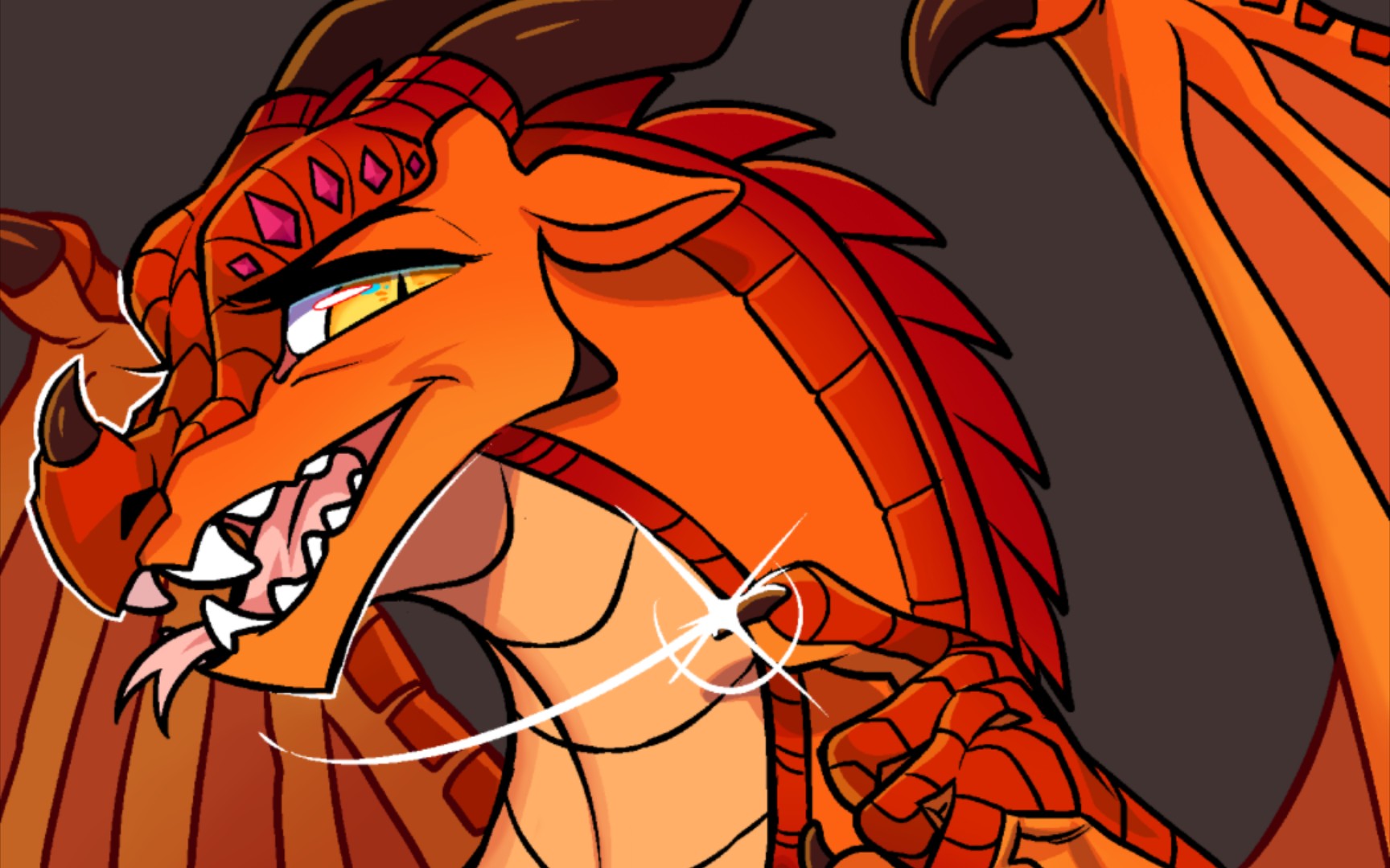 【火翼飞龙/绘画过程】哪个不听女王命令的就会有下场