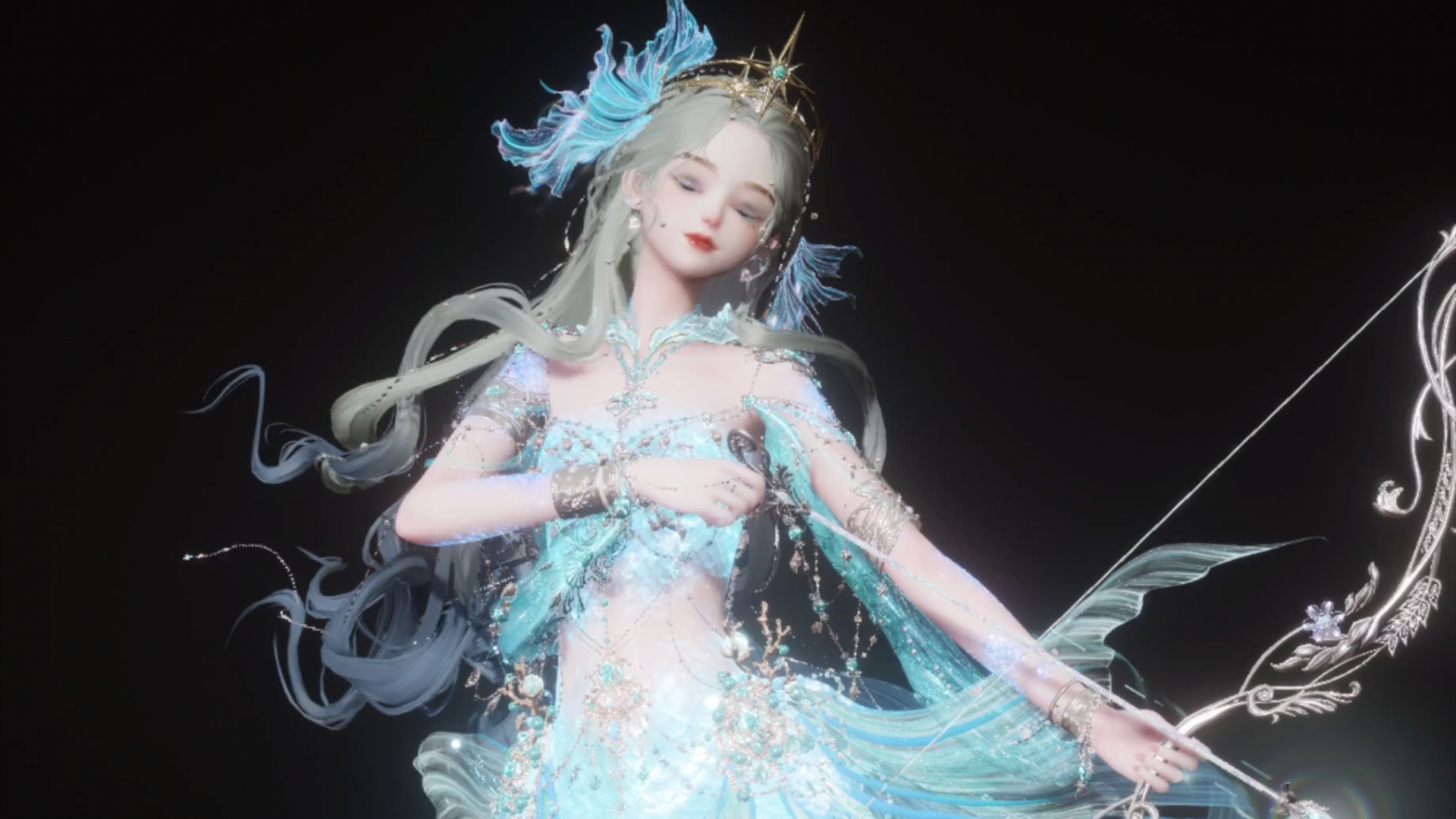 当美人鱼拿起弓箭