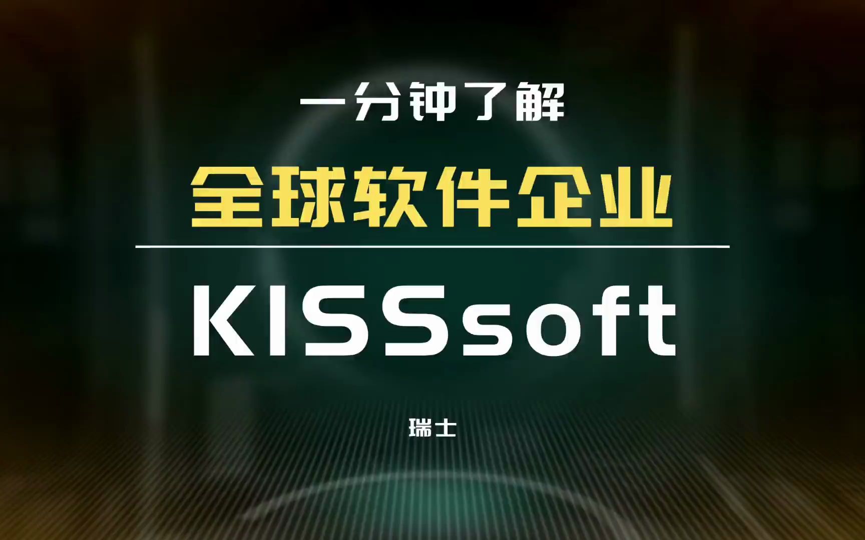 KISSsoft瑞士传动系统设计软件公司 #全球软件企业哔哩哔哩bilibili