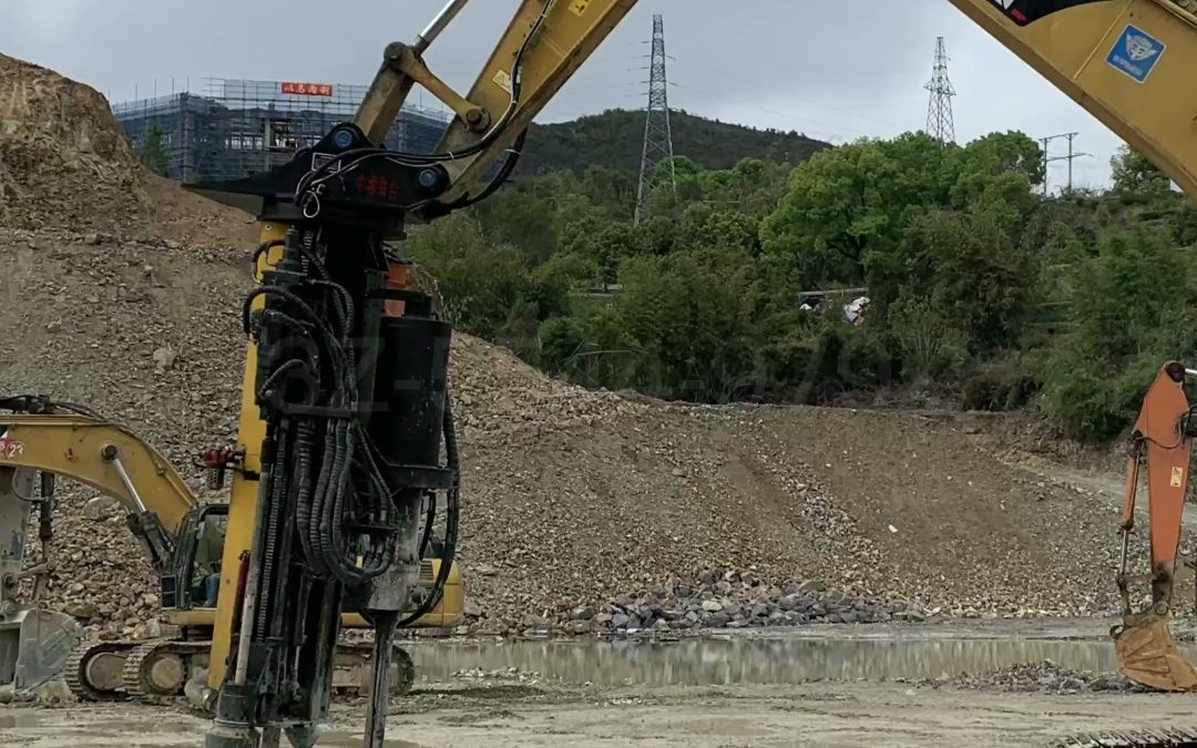 挖改鑽孔劈裂一體機 挖機改裝鑽孔劈裂一體機 岩石鑽裂一體機