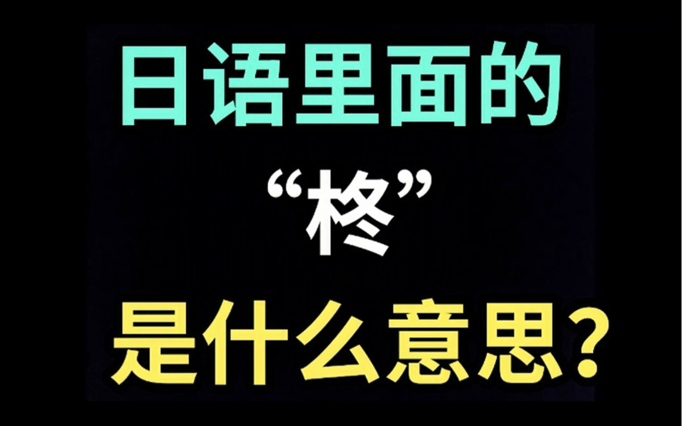 日语里的“柊”是什么意思?【每天一个生草日语】哔哩哔哩bilibili