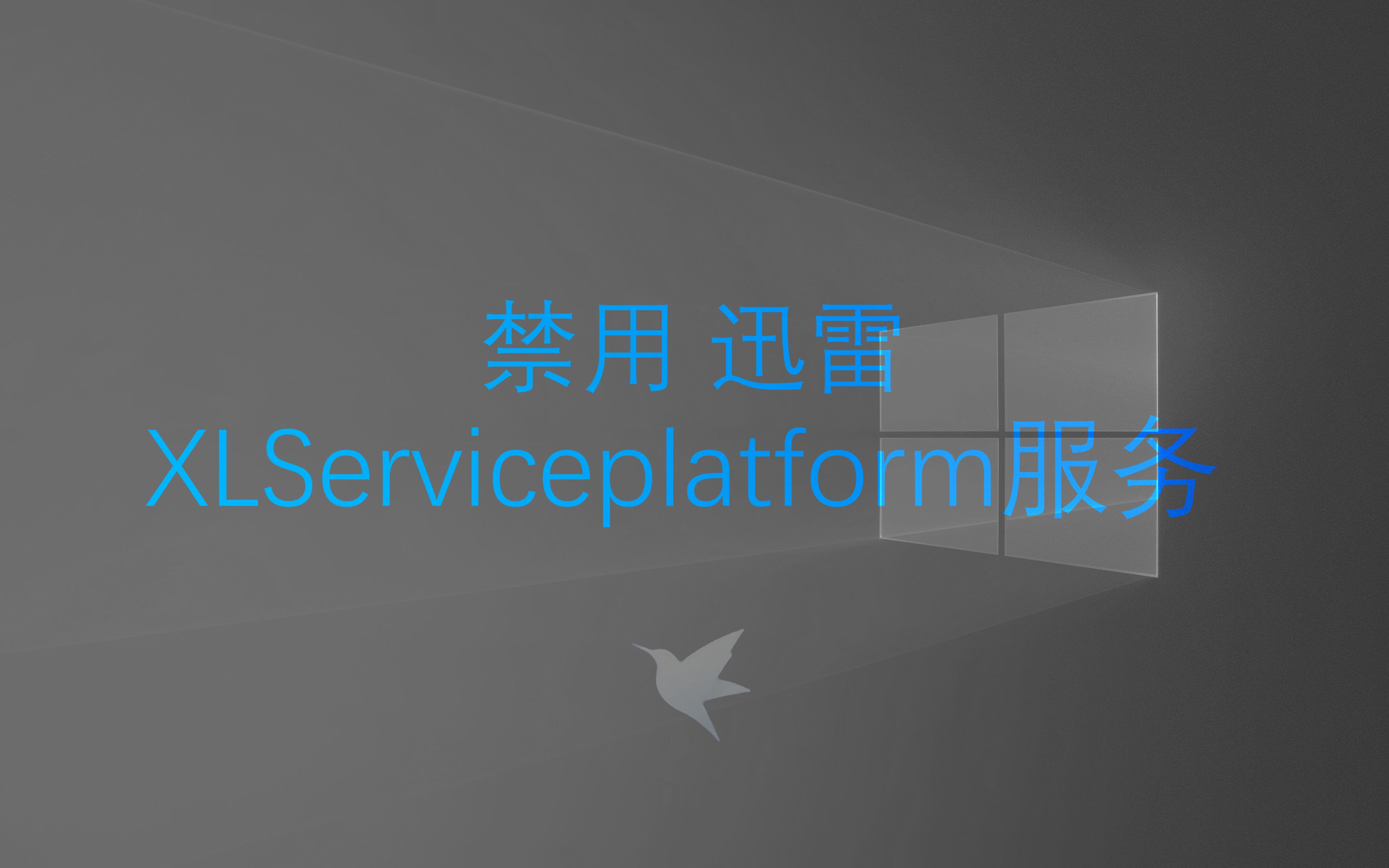 [图]禁用迅雷XLServiceplatform服务