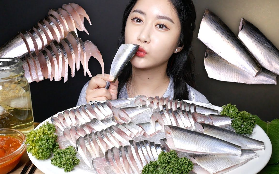 [ONHWA] 斑鰶生鱼片 咀嚼音! 斑鰶-ONHWA_Official-ONHWA_Official-哔哩哔哩视频