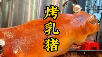 Video herunterladen: #舌尖上的味道 传统脆皮烤乳猪，外酥里嫩，广东宴席上的主角。#脆皮乳猪 #烤乳猪外酥里嫩