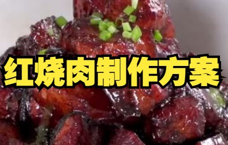 【红烧肉】红烧肉制作方案哔哩哔哩bilibili