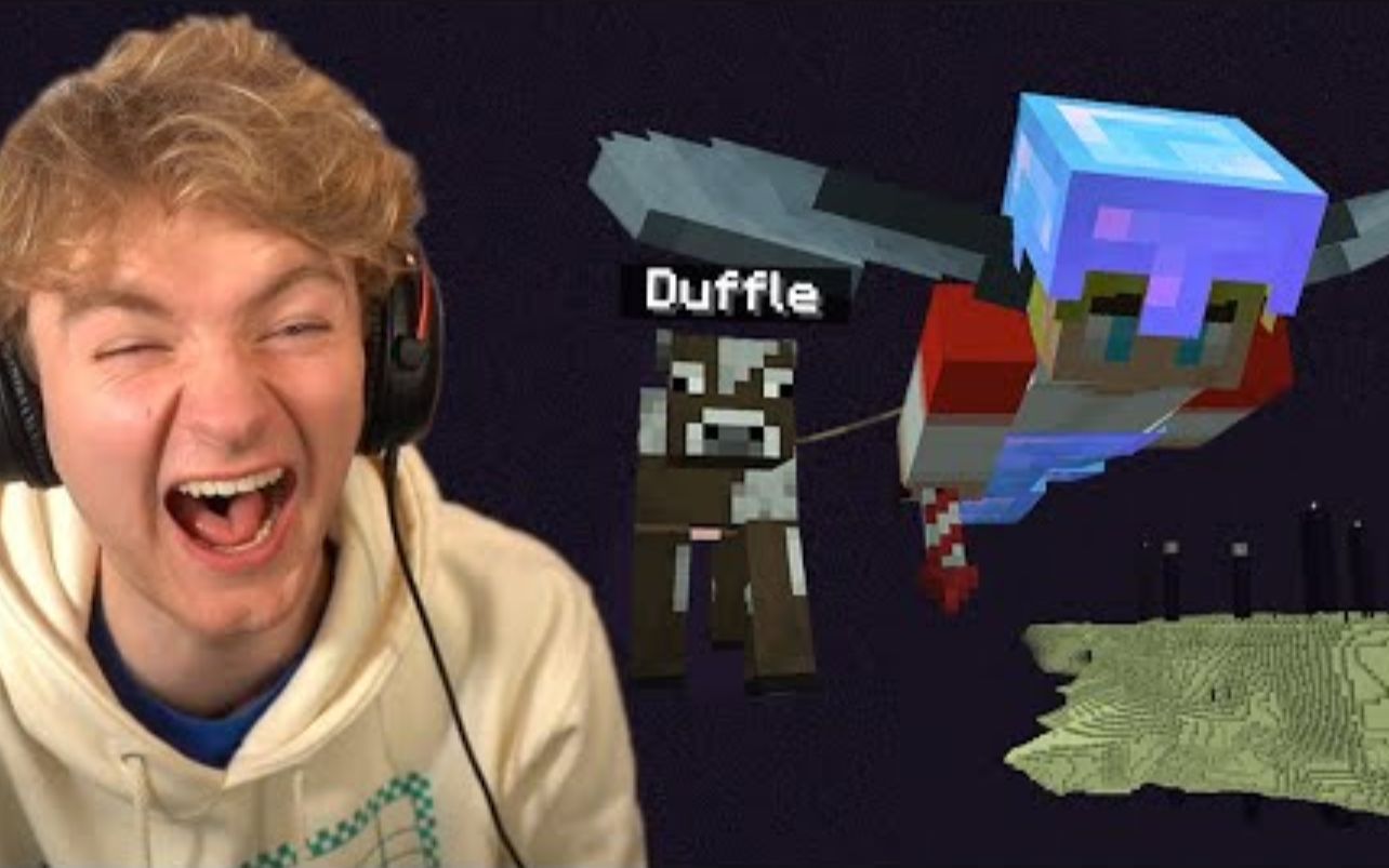 【mcyt/tommyinnit】abusing my minecraft cow in the end