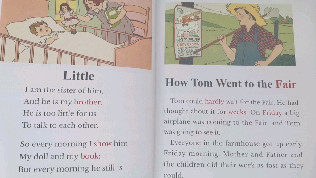 [图]美国小学英语2A-英文故事How Tom Went to the Fair（汤姆集市行）