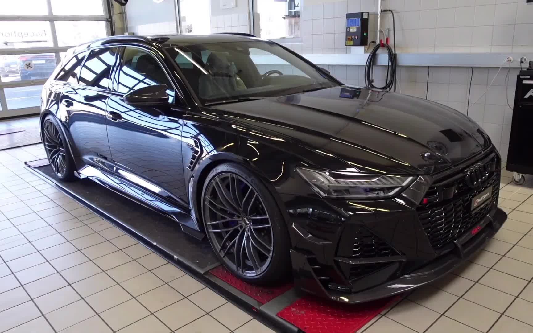 近距离感受abt rs6-r限量版黑武士套装!