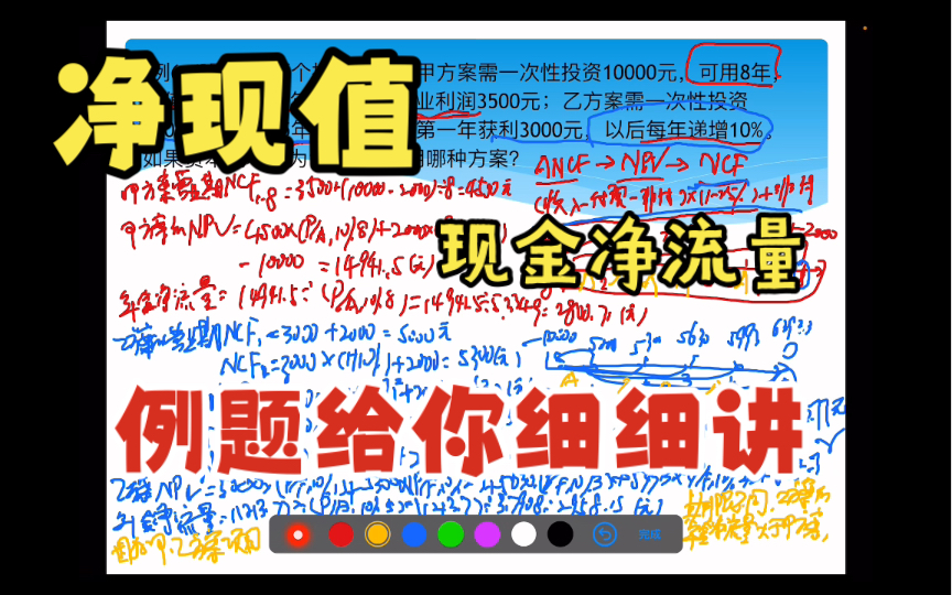 2022年中级财务管理0602投资项目财务评价指标(中)净现值,现金净流量哔哩哔哩bilibili