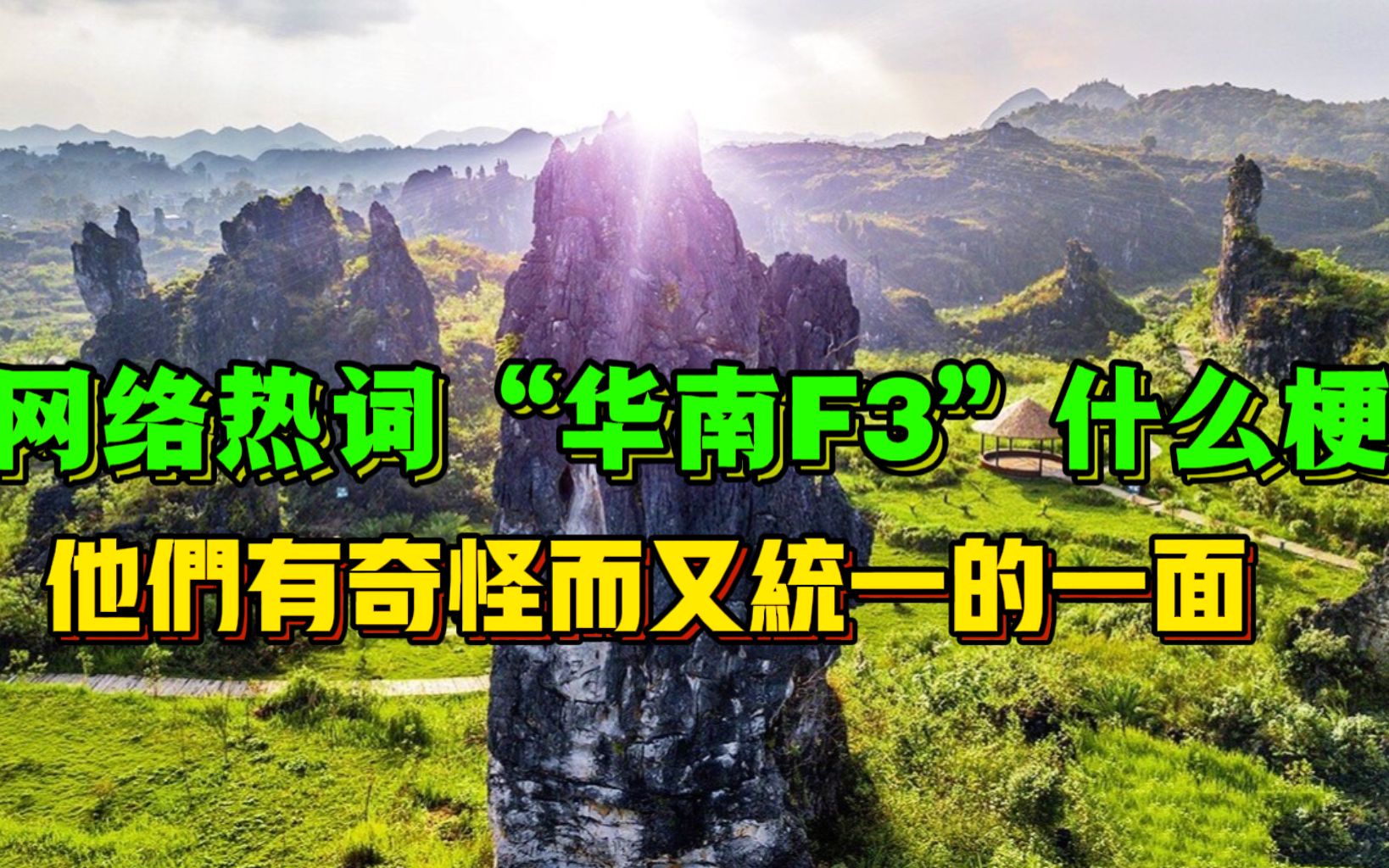 华南F3是什么梗?他们为什么有奇怪而又统一的一面?哔哩哔哩bilibili