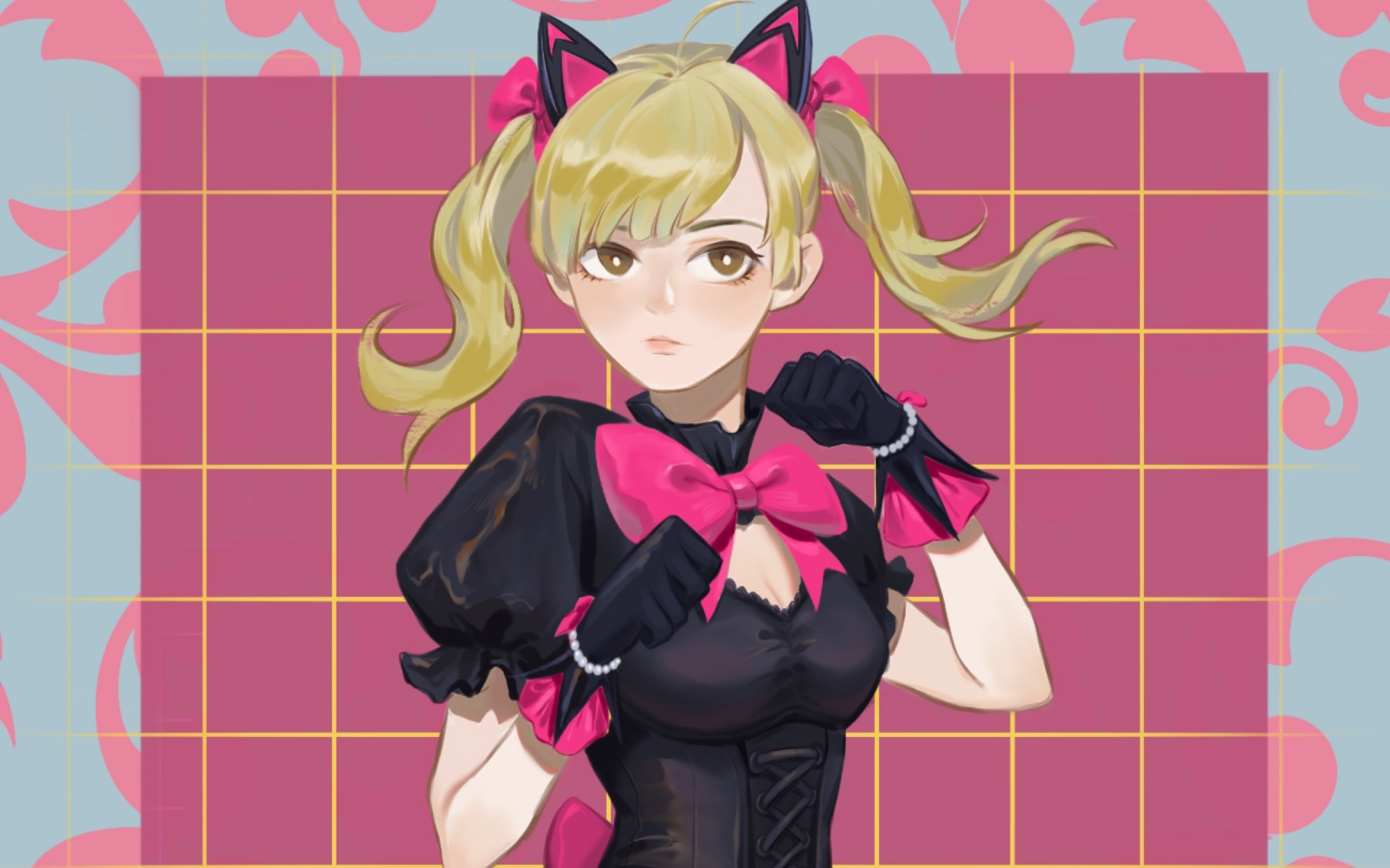 [ipad 绘画] 6分钟dva黑猫露娜皮肤_哔哩哔哩 (゜-゜)つロ 干杯~-bili