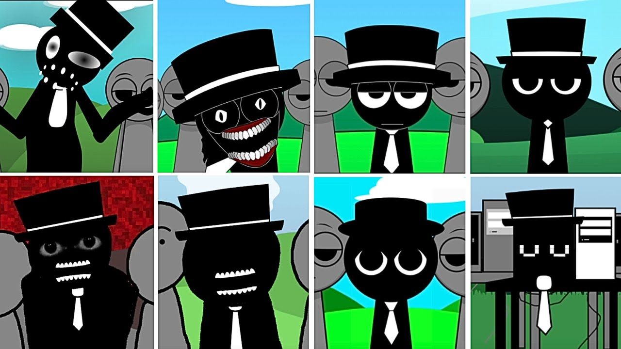 Incredibox  Sprunki,但只有 MR.BLACK HAT 采用所有不同的 Mod单机游戏热门视频