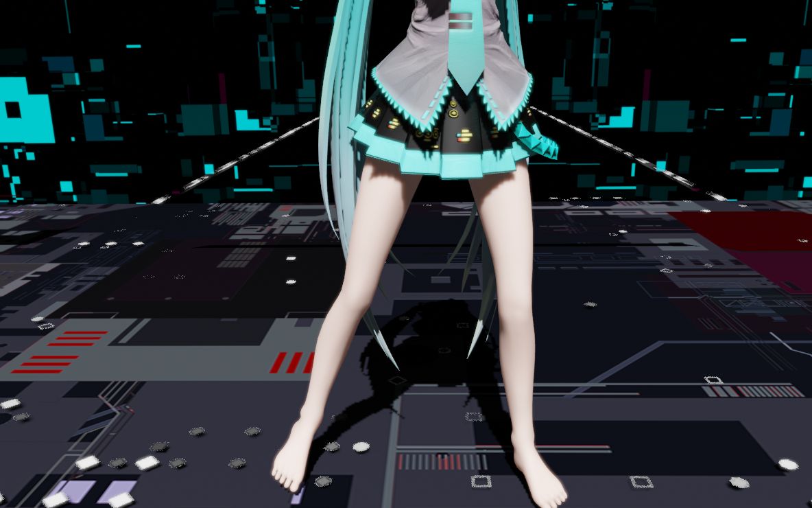 【mmd/blender】裸足初音prpr(=99ω99=)