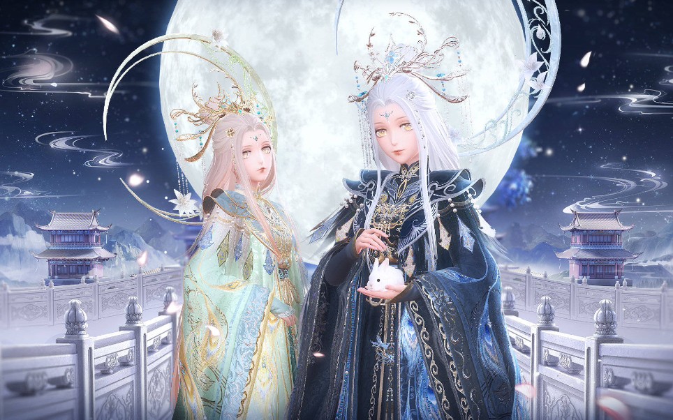 【闪耀暖暖】中秋卿宵落月套装特效