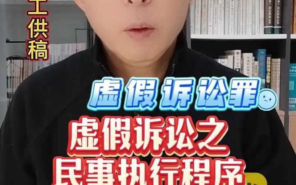 虚假诉讼之民事执行程序哔哩哔哩bilibili