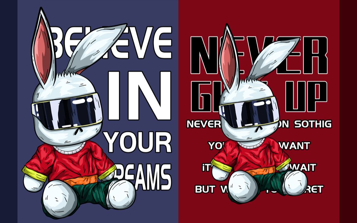 189-190 潮牌墨镜兔子