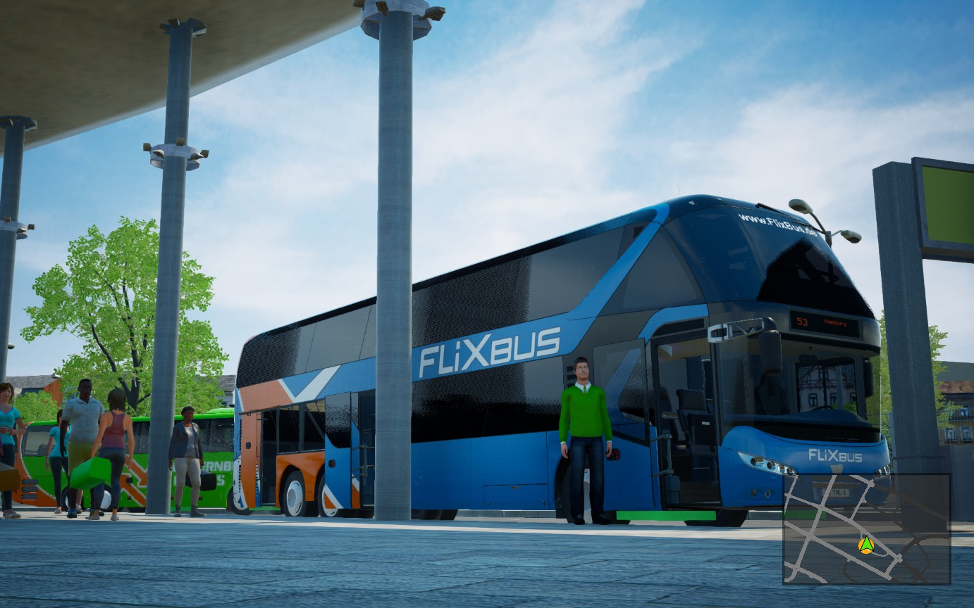 【长途客车模拟】flixbus 线路53 柏林→汉堡 | fernbus simulator