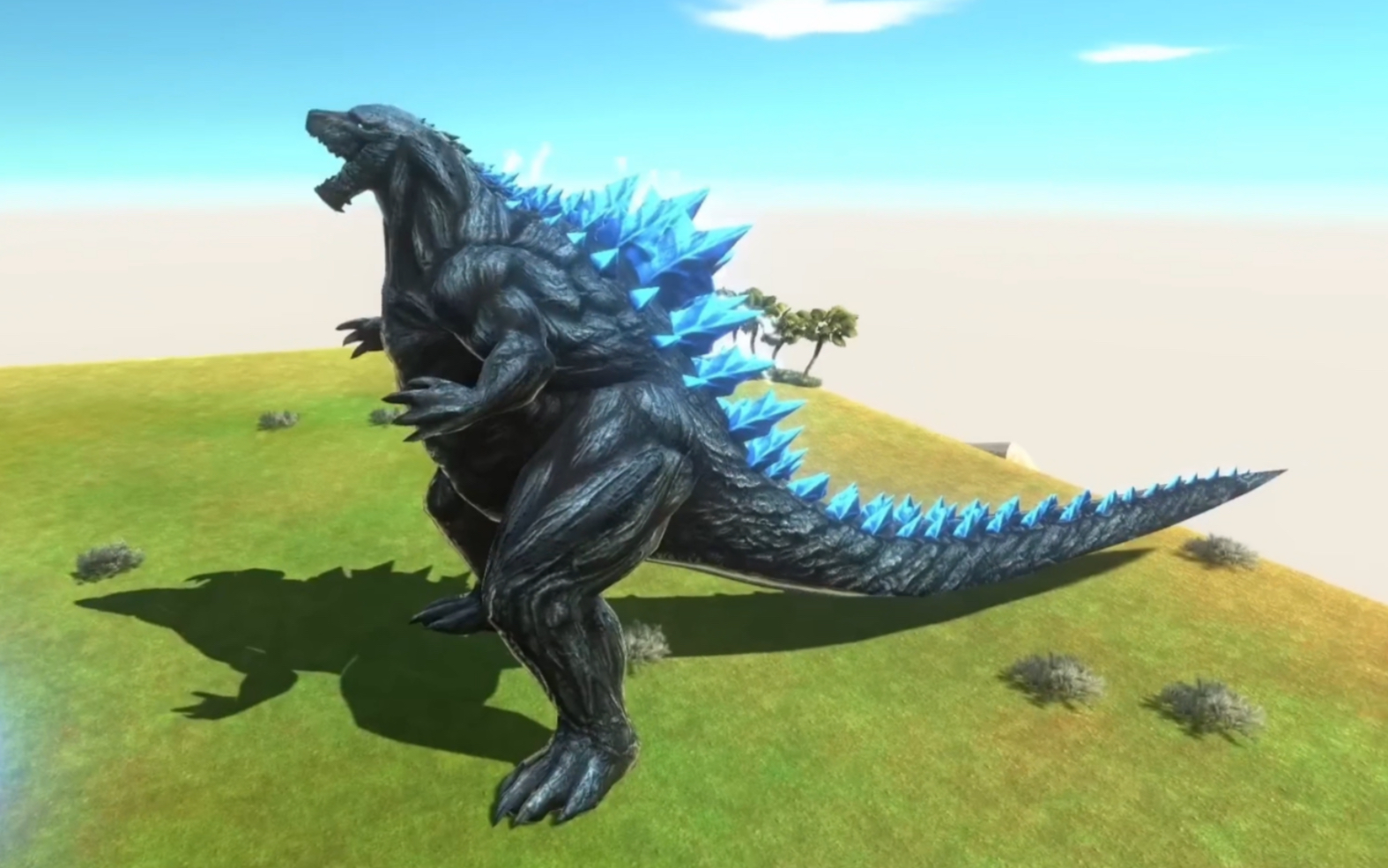 进化光环真是厉害,甲龙进化成了安吉拉斯,然后对战行星哥斯拉