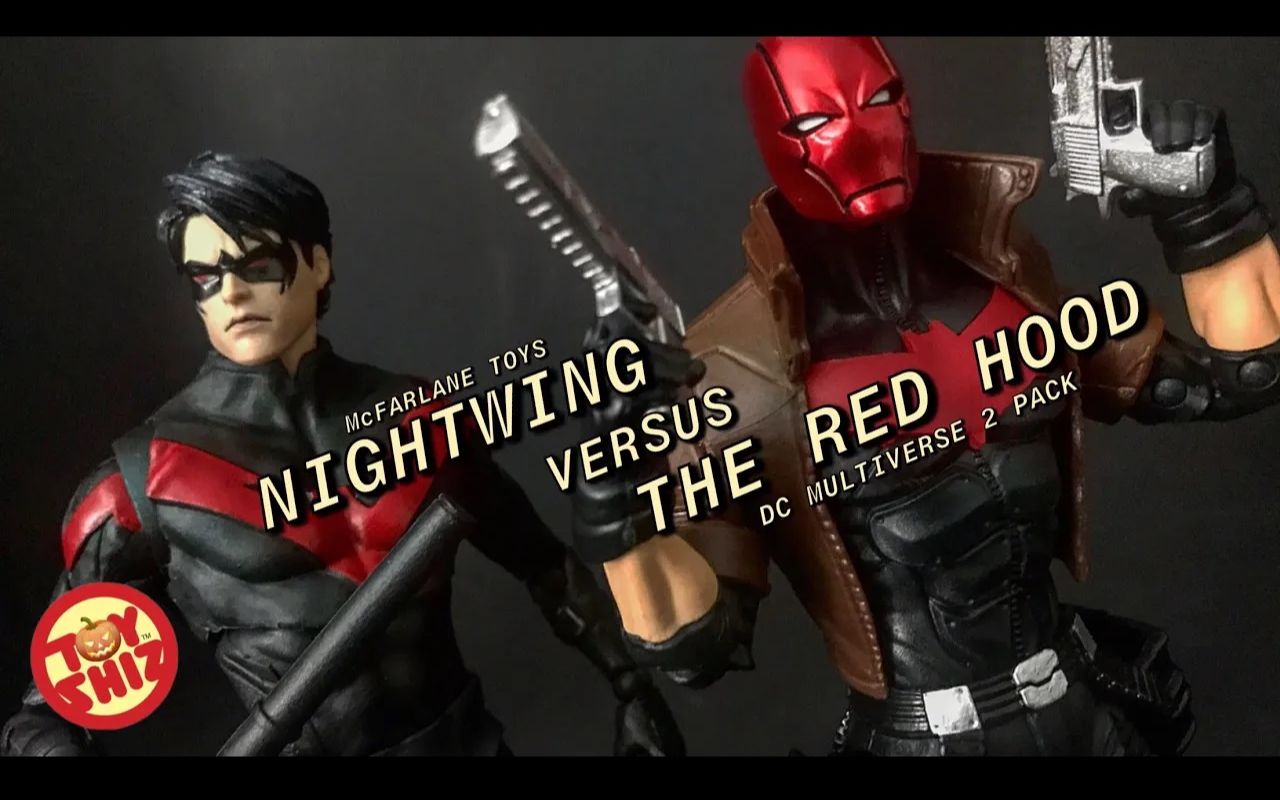 搬运玩具简评mcfarlane麦克法兰dc多元宇宙红头罩夜翼双人套