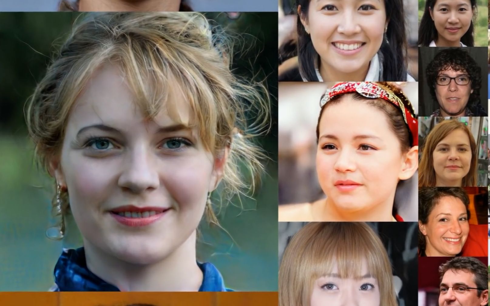 英伟达ai假脸王stylegan这些人脸全部都是生成的官方宣传原视频