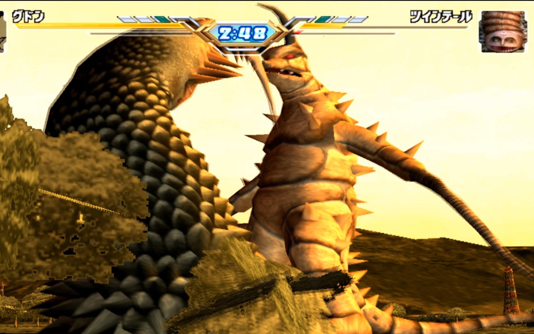 来自天敌的克制古墩袭击双尾怪