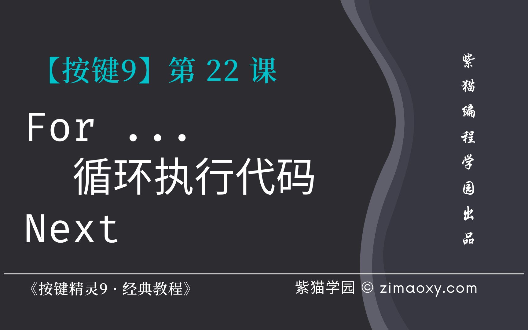 【按键9】第22课 For固定次数循环  《按键精灵9 ⷠ经典教程》哔哩哔哩bilibili