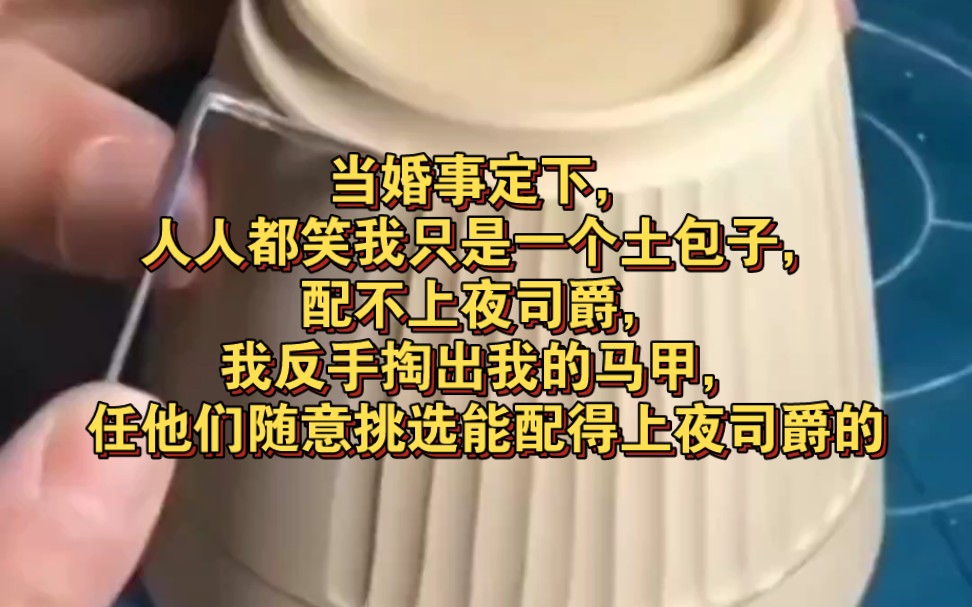 我是因为意外救下夜司爵,没想到夜司爵竟要对我以身相许.当婚事定下,人人都笑我是一个土包子,配不上夜司爵,我反手掏出我的马甲,任他们随意挑选...