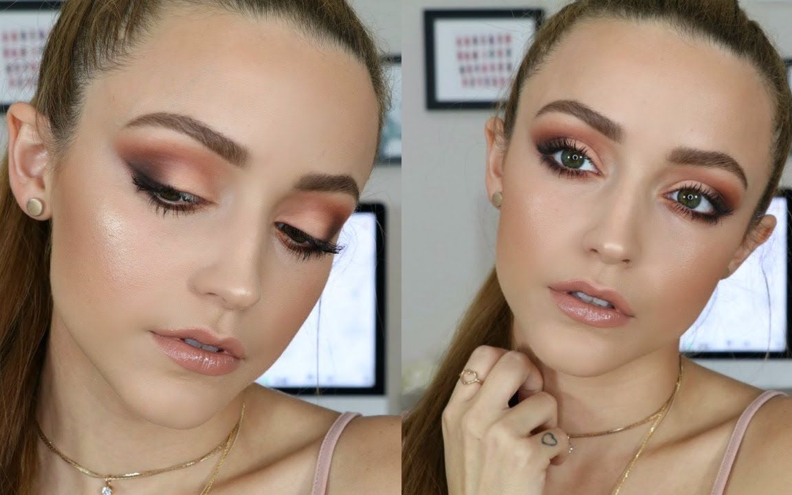 kathleen lights | 哑光桃色烟熏妆教学 @5kg字幕组