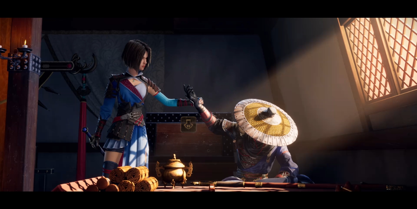 《不良人6》第3集最美画面,星雪同框,互牵小手,那一束大漠日光真美啊