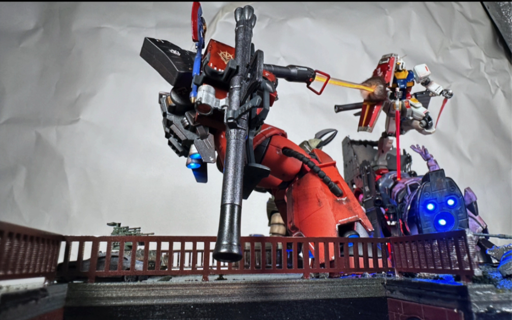 元祖高达 城市混战1v3 狠狠的混了一下