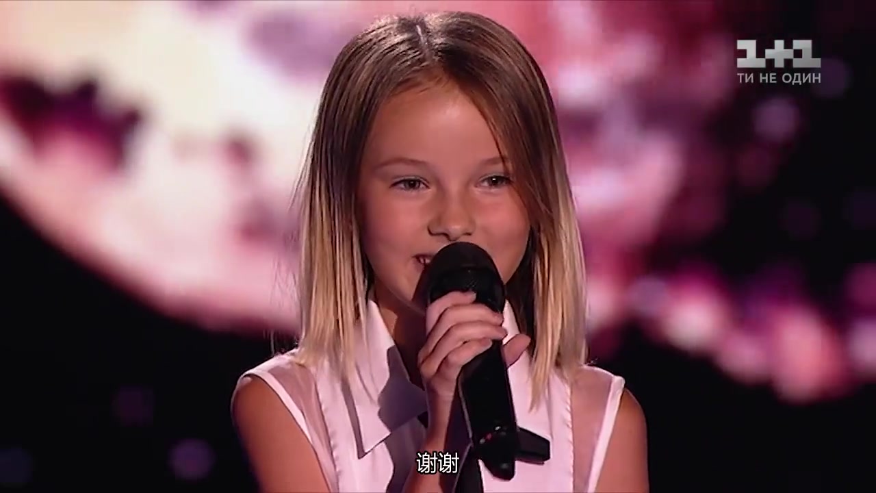 【自制中字】乌克兰儿童好声音- stone cold-daneliya tuleshova_哔哩