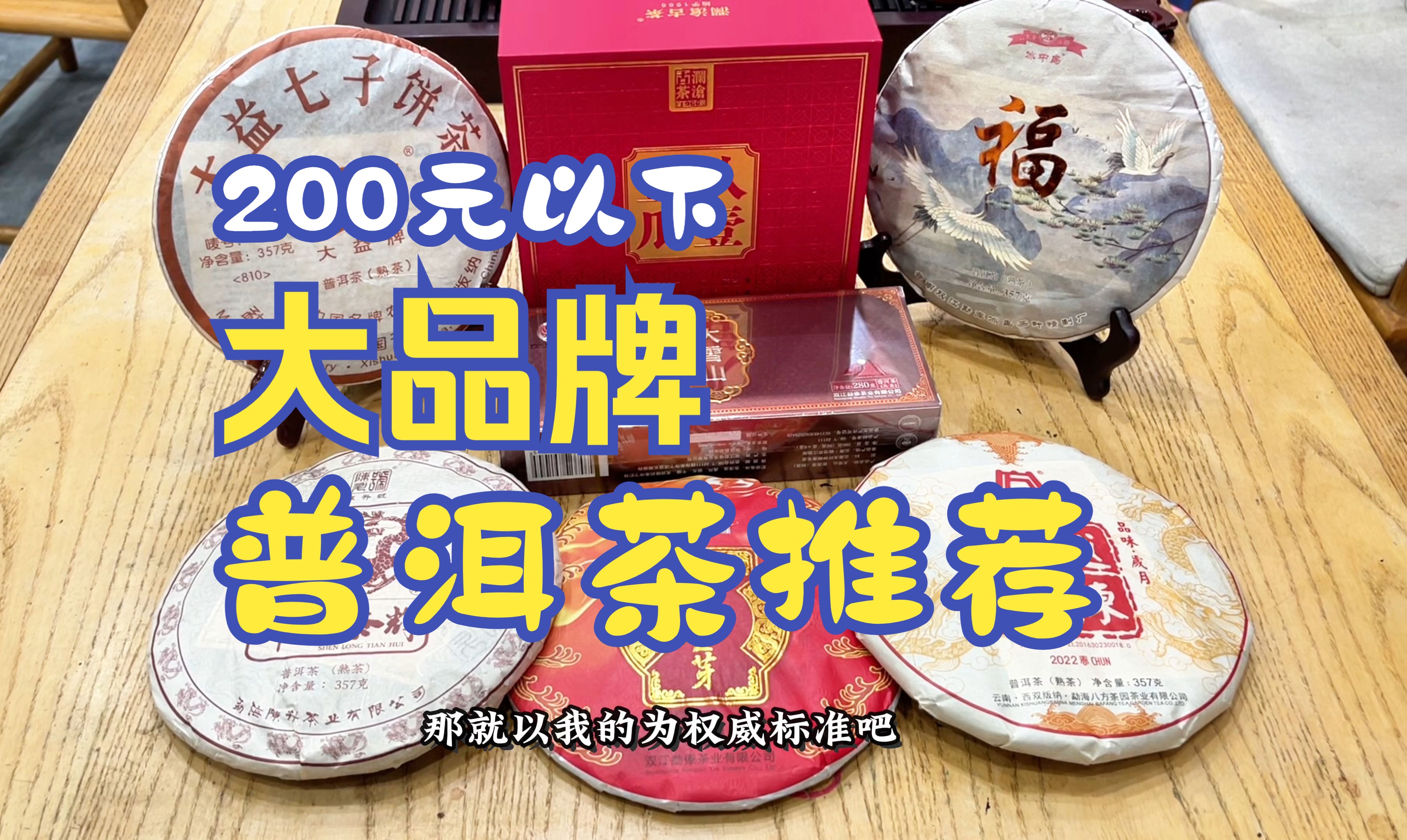 200元以内大品牌普洱茶推荐 十年王牌卖家带你选好茶哔哩哔哩bilibili