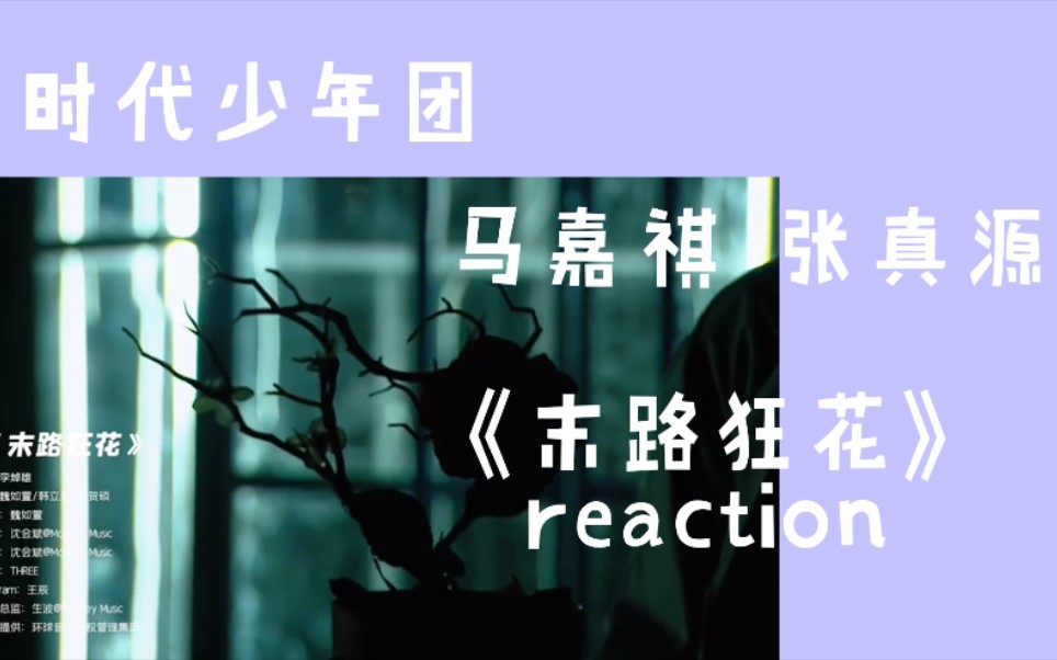 时代少年团马嘉祺张真源末路狂花reaction