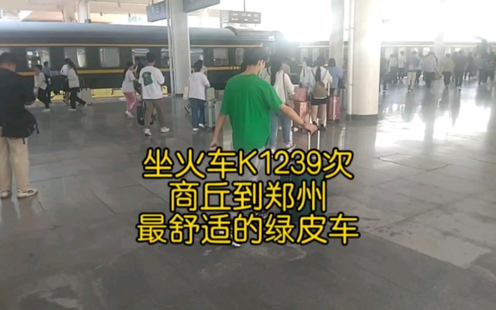 坐火车K1239次,商丘到郑州,一路尽是农村风光,很多人没见过哔哩哔哩bilibili