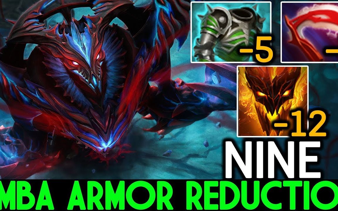 【dota2】nine [将减甲进行到底] 强袭暗灭 魔王降临的影魔 by dota2