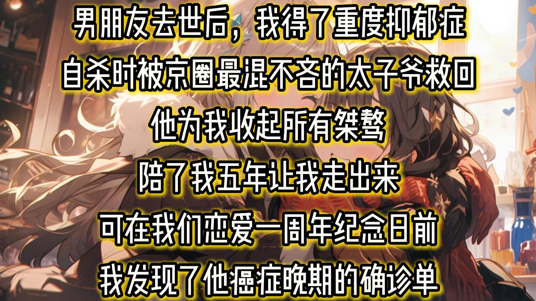 男朋友去世后,我得了重度抑郁症自杀时被京圈最混不吝的太子爷救回他为我收起所有桀骜陪了我五年让我走出来可在我们恋爱一周年纪念日前哔哩哔哩...