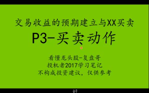 20230701交易收益预期买卖动作学习笔记哔哩哔哩bilibili