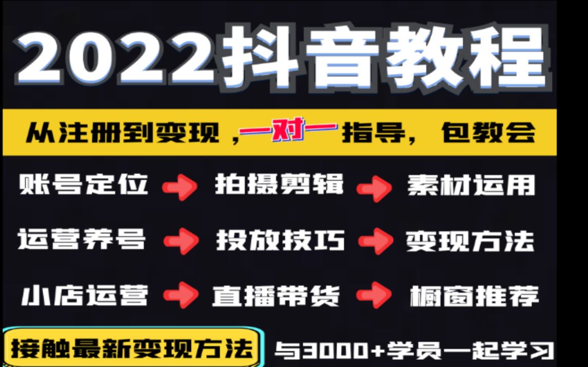 如何利用短视频带货,抖音短视频带货步骤,短视频带货培训教程哔哩哔哩bilibili