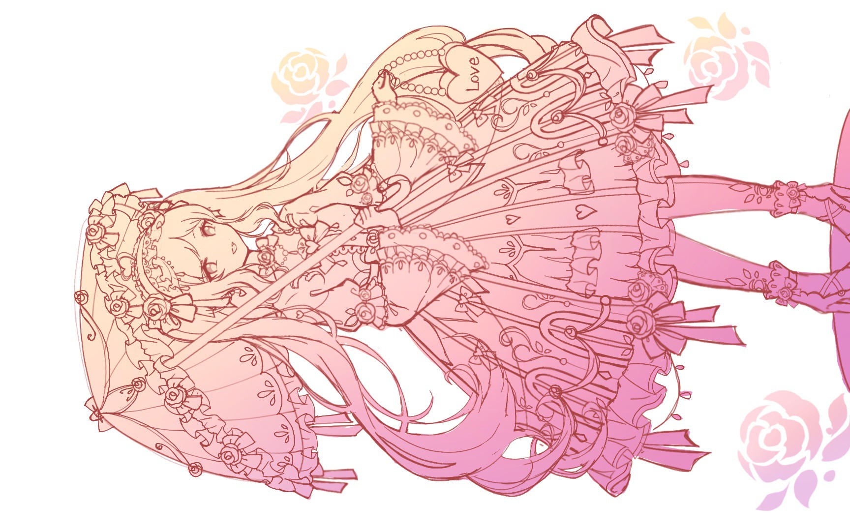 【手机指绘】渐变风格人设/自家女鹅们