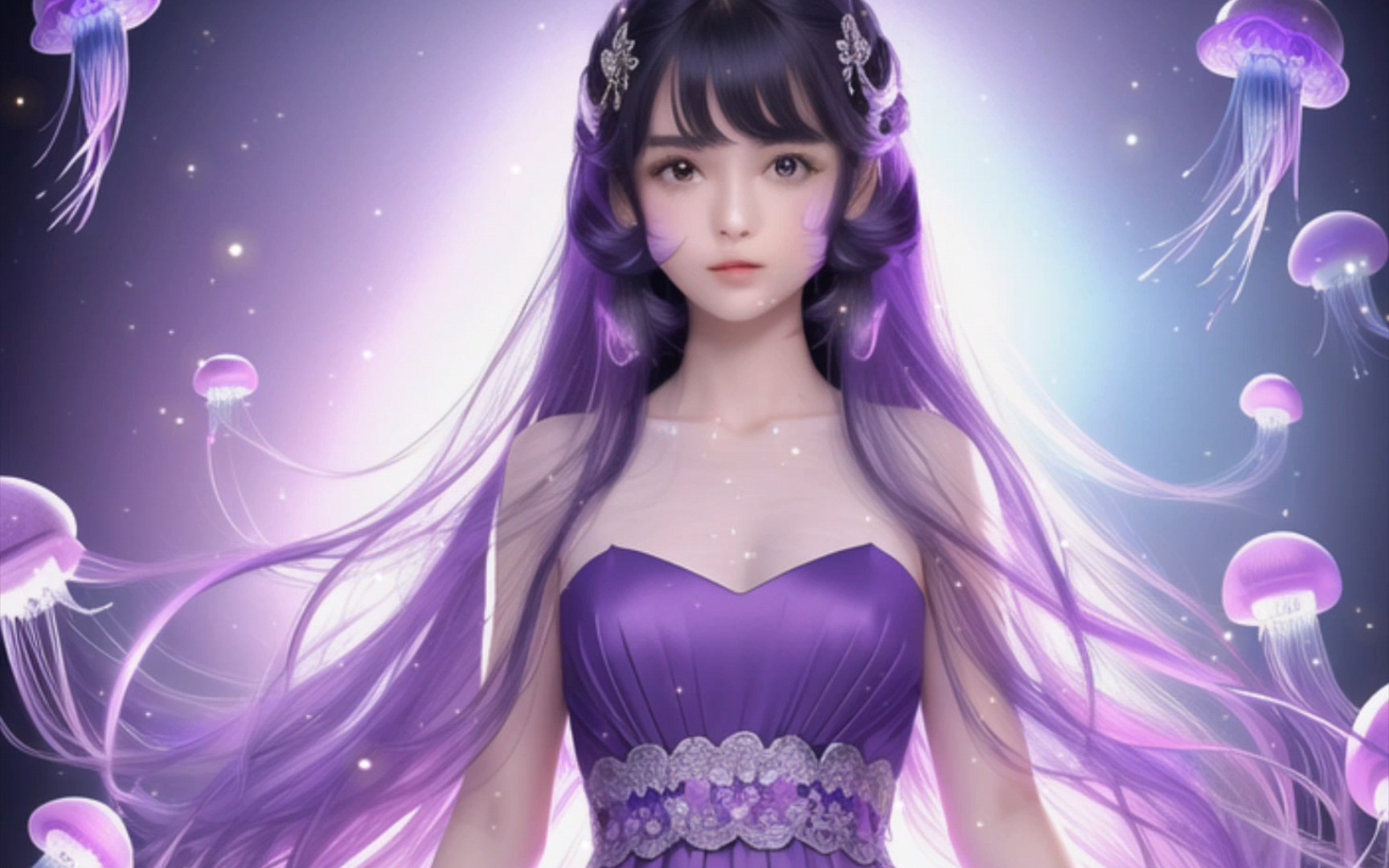 ai二次元2.5d国风少女,每一张都是高清壁纸