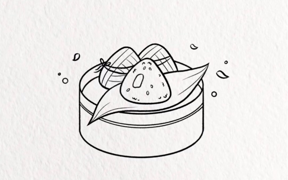 端午节简笔画/祝大家端午安康