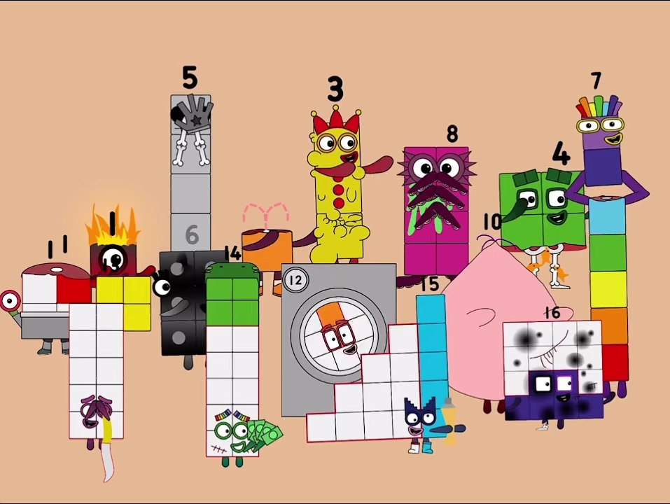 [图]numberblocks Dumbways to die 蠢蠢的死法