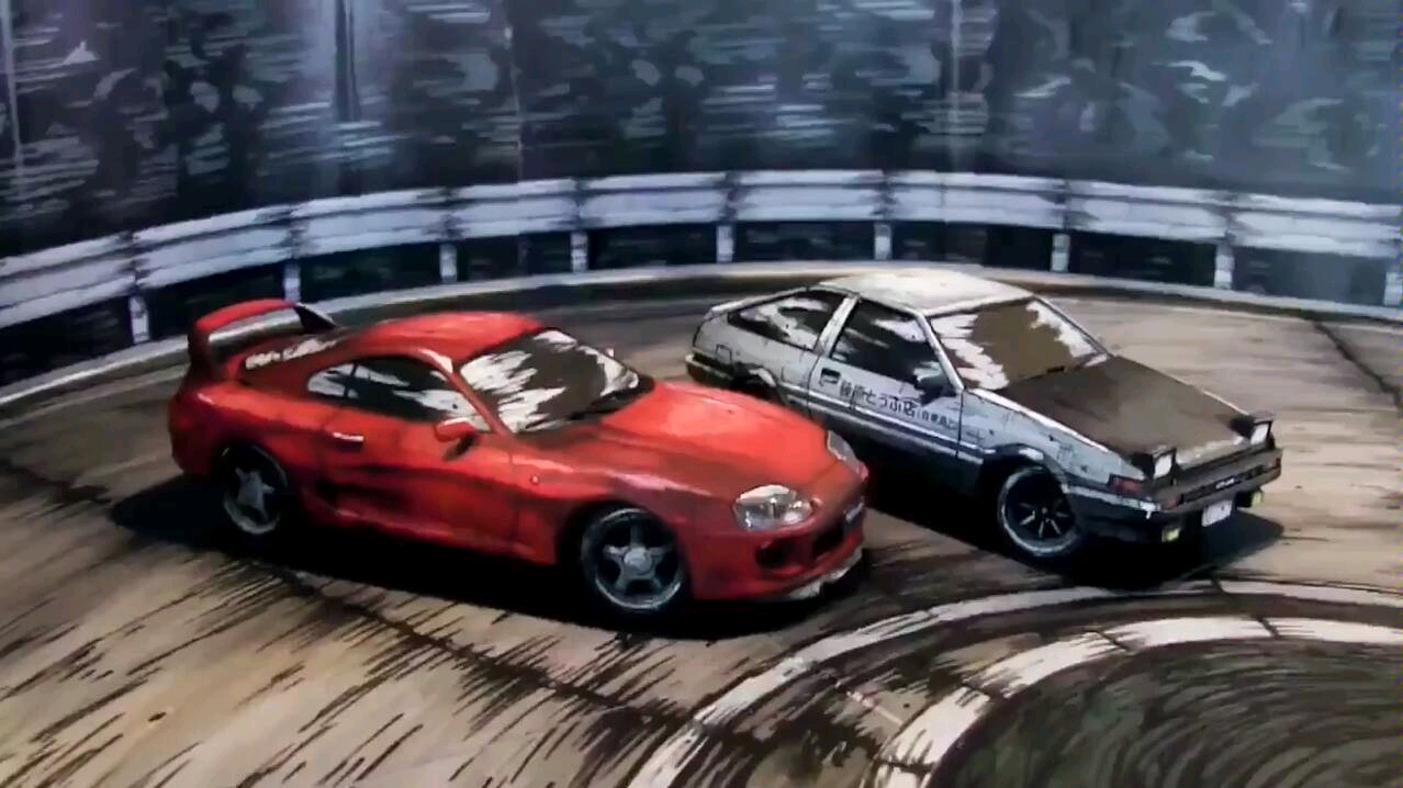 漫画涂装风格 头文字d 丰田86 很有感觉!嗯!