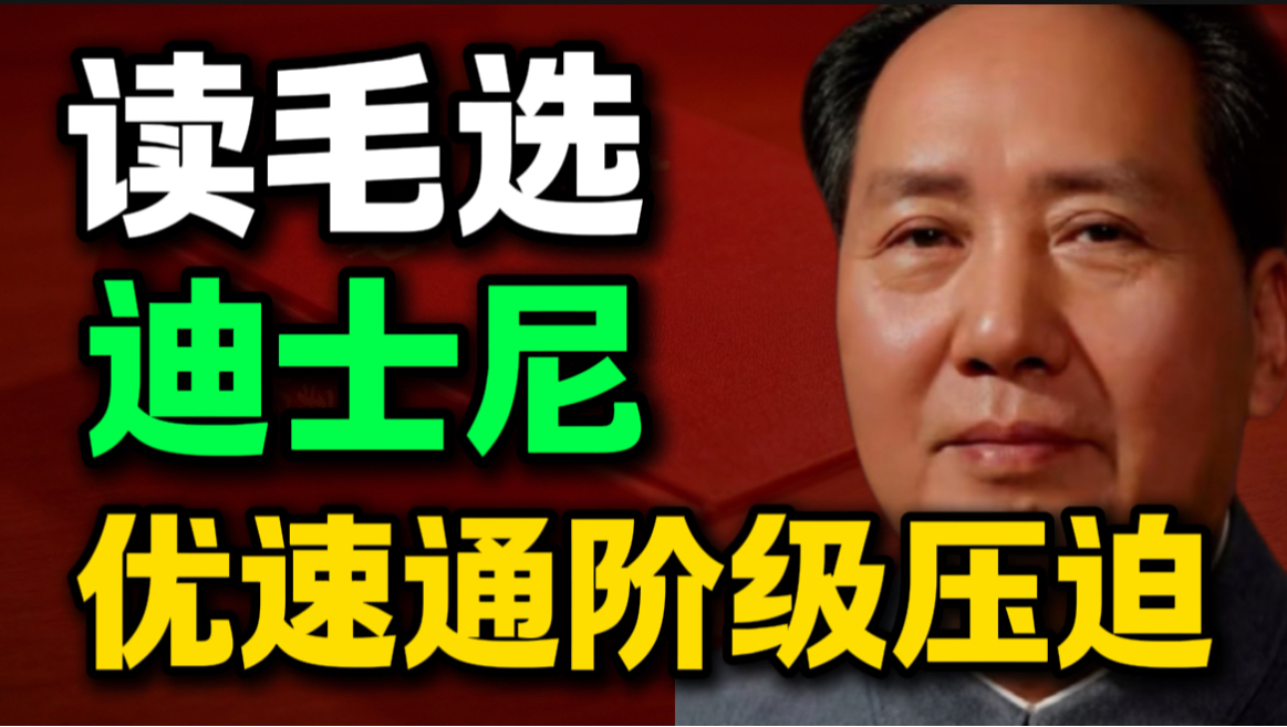 第14期｜读《毛选》才彻底醒悟，迪士尼的优速通争议根本不是消费纠纷｜毛选思维、毛选解读