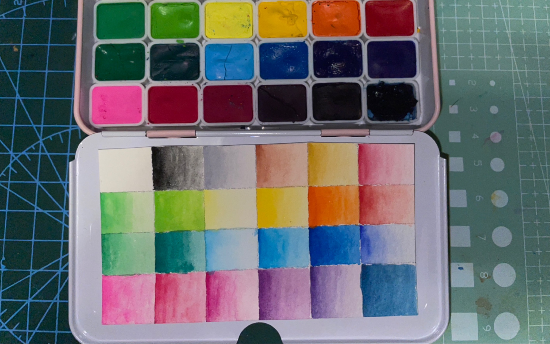 制作nicker 不透明水彩色卡