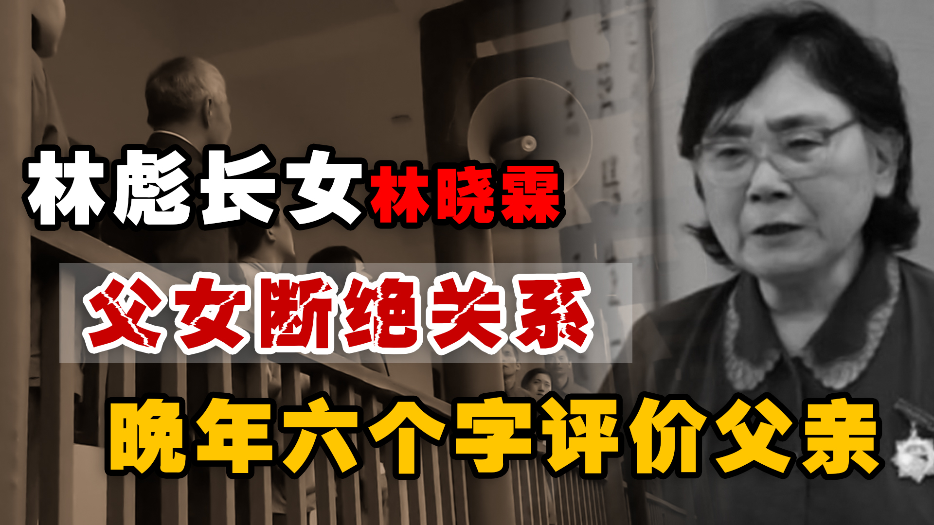 林总女儿林晓霖:与父亲断绝关系,晚年评价父亲:功是功,过是过哔哩哔哩bilibili