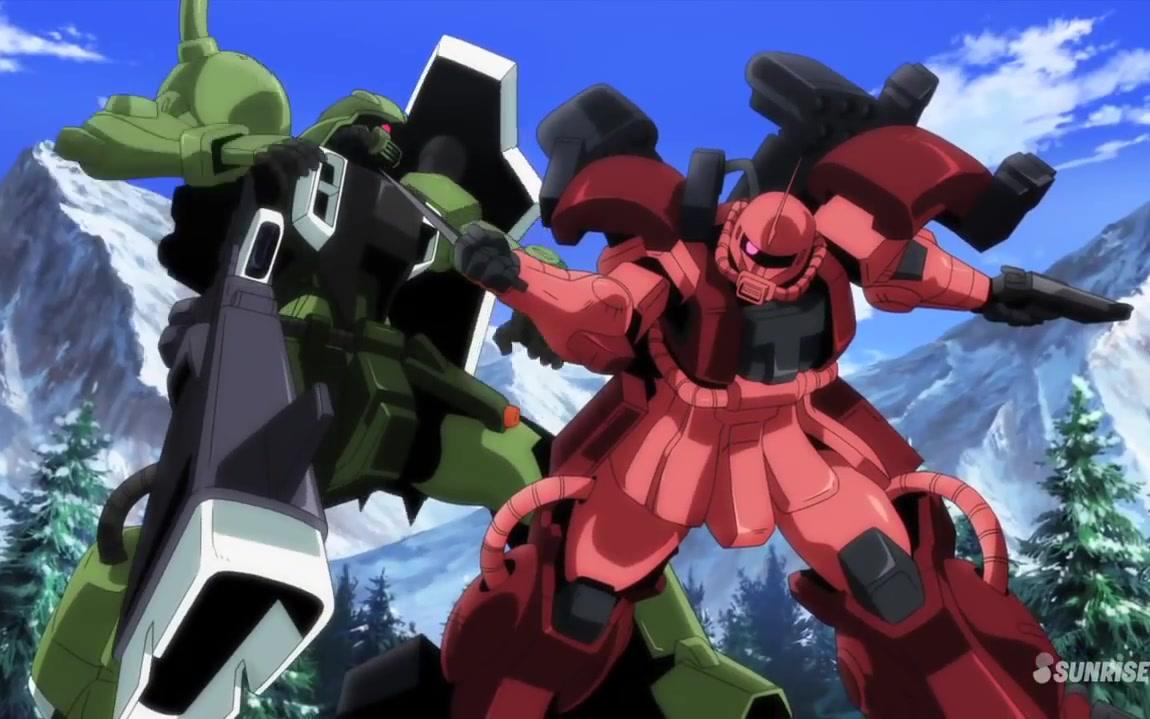 【怀旧向】高达动画机体集-惊异扎古(ms-06r-ab)_哔哩哔哩_bilibili